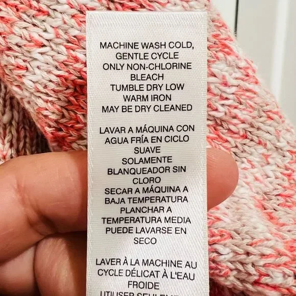 Chico’s Women’s Fringe Trim Pocket Cardigan in Pretty Pink Sz 2 (US L/12-14) NWT - Picture 9 of 14